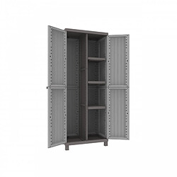 Webmarketpoint Armoire Résine 2 Portes Cm. 68 x 39 x 170h Éponge 