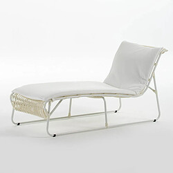 Chaise longue Thai Natura Blanc 200 x 75 x 64 cm