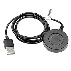 vhbw Câble de charge compatible avec Huawei Watch GT2 smartwatch, montre de fitness - Station de charge, noir, magnétique 