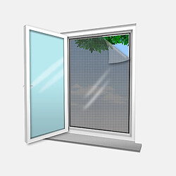 Confortex Voile Moustiquaire pour fenêtre 130x150 cm Noir (lot de 3 pc)