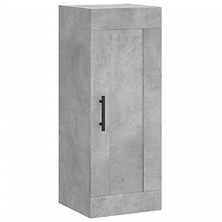 Maison Chic Armoire murale,Meuble de Rangement pour salon,cuisine gris béton 34,5x34x90 cm bois d'ingénierie -MN93129