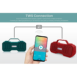 Acheter Wewoo Enceinte Bluetooth NR-4500 Haut-parleur stéréo sans fil portable Compatible avec la fonction TWS / FM Rouge