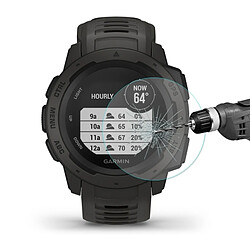 Wewoo Protection écran 0.2mm 9H 2.15D Film de verre trempé à bord incurvé pour montre sport intelligente Garmin Instinct