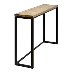 Ds Meubles Table Console Icub 30x100x80cm Noir pas cher