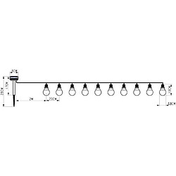 Acheter Galix Guirlande solaire guinguette - 10 LED