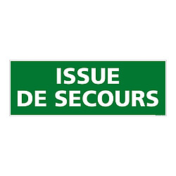 Signaletique Biz Panneau Issue de Secours. Panneau Sortie de Secours. Signalisation Évacuation et Secours. Autocollant Sortie - 210 x 75 mm - Aluminium 2 mm - Aluminium 2 mm