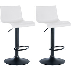 Non Lot de 2 tabourets de bar en plastique Branford