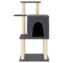 Avis Arbre à chat avec griffoirs,niche pour chat en sisal gris foncé 97 cm -MN29217