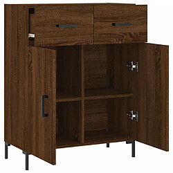 Acheter vidaXL Buffet chêne marron 69,5x34x90 cm bois d'ingénierie