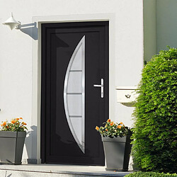 vidaXL Porte d'entrée anthracite 98x200 cm PVC