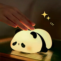 Avis RedMiter Veilleuse LED en Silicone, motif Panda mignon, Animal de dessin animé, Rechargeable par USB, lampe de sommeil chronométrée, décoration de chambre d'enfant