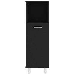 Acheter vidaXL Armoire de salle de bain Noir 30x30x95 cm Aggloméré