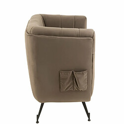 Acheter Inside 75 Fauteuil Lounge MARIANAH Gris Foncé