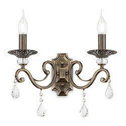 MAYTONI Applique Bougie Laiton & Cristal, 2 Lumières, E14