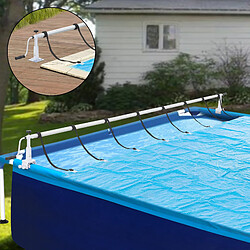 Enrouleur pour bâche de piscine Oliveti à longueur réglable 147-555 cm [en.casa]