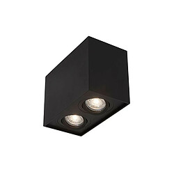 NOVA LUCE Plafonnier RENDE Sable Noir GU10 20 W H9