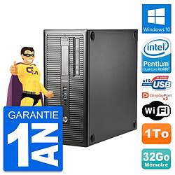 PC Tour HP EliteDesk 800 G1 Intel G3220 RAM 32Go Disque Dur 1To Windows 10 Wifi · Occasion 