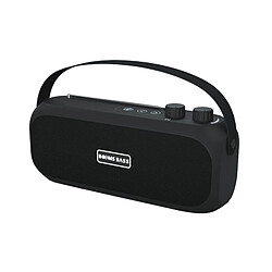 Universal Mini haut-parleur portable sans fil Bluetooth haut-parleur stéréo radio musique subwoofer colonne pour ordinateurs | Haut-parleurs portables (noir) 