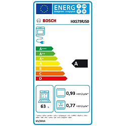 Cuisinière gaz 63l 4 feux inox - hxs79rj50 - BOSCH