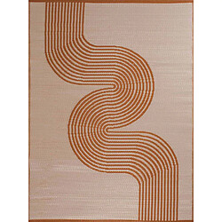 Avis Jardindeco Tapis extérieur en polypropylène Spargi 1743 terra 150 x 220 cm.