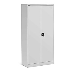 Helloshop26 Armoire bureau capacité de charge maximale de 160 kg 180 cm gris 14_0006035 