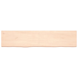 Avis vidaXL Étagère murale 180x40x(2-6) cm bois de chêne massif non traité