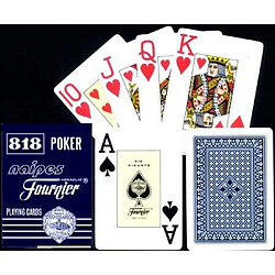 Fournier - F21643 - Jeu De Cartes - No. 818 - 2 Index Jeane - Rouge/bleu 