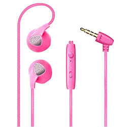 Shot Ecouteurs Plat pour XIAOMI Mi 9T Pro Smartphone avec Micro Reglage Kit Main Libre Casque Prise Jack (ROSE)