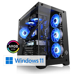 CSL-Computer PC Gaming M11150H PC Gaming M11150H, Intel Core i7-14700F (8x 2100 MHz), GeForce RTX 4060, 16 Go DDR5 RAM, M.2 SSD 1000 Go, Windows 11