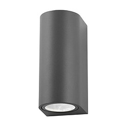 NOVA LUCE Applique e NERO Gris Foncé GU10 2x35 W L7