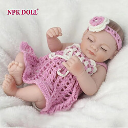 Universal Npkdoll mini 10 pouces full corps en vinyle Reborn Dolls endormi les bébés nouveau-nés bebe reborn réaliste poupée 