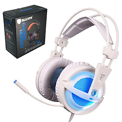 Universal Sades A6 casque de jeu casque de gamer 7.1 surround casque stéréo microphone usb aspiration lumière led jeux d'ordinateur mère bande oreille avec microphone casque casque 