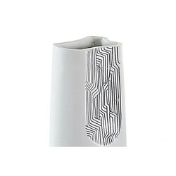 Vase DKD Home Decor Blanc Résine Abstrait (19 x 19 x 60 cm)