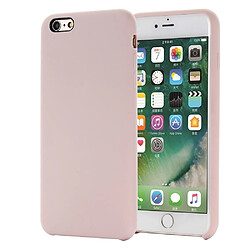 NC Coque en silicone liquide enroulé sur les bords rose pour votre Apple iPhone 6s/6