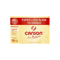 CANSON Papier de dessin technique, A4, 160 g/m2, blanc ()