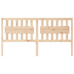 Avis Maison Chic Tête de lit scandinave pour lit adulte,Meuble de chambre 185,5x4x100 cm Bois massif de pin -MN78904