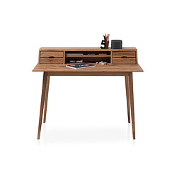 Acheter Pegane Bureau en chêne massif huilé - L110 x H90 x P58 cm