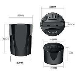 Universal Chargeur de voiture sans fil Samsung S10 S9 S8 S7 S6 Edge Note 898 X 10 Porte de voiture de mug de recharge sans fil rapide | Porte téléphone pas cher