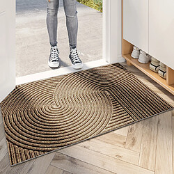 LUUCOZK Tapis de porte avant antidérapant pour entrée intérieure – Kaki-45x75cm