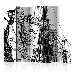 Paris Prix Paravent 5 Volets Saxophone Recital on Broadway 172x225cm 