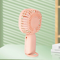 Avis Avizar Mini Ventilateur de Poche Design Tête d'ours Mignon avec Accroche Rose Champagne