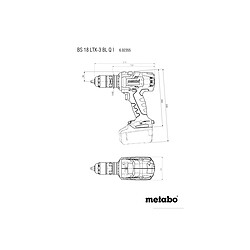 Metabo - Perceuse-visseuse à batterie 18V 2x5.5Ah LiHD - BS 18 LTX-3 BL Q I pas cher