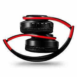 Wewoo Casque sans fil stéréo Bluetooth HIFI pour tablette Xiaomi iPhone Sumsamg, avec micro, carte SD de soutien et FM (noir doré) pas cher