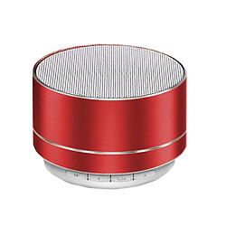 Yonis Mini Enceinte Bluetooth 3D TWS LED Portable Mini Enceinte Bluetooth Portable Sans Fil A10 TWS Avec Support Carte TF Et U Disk LED Rouge YONIS