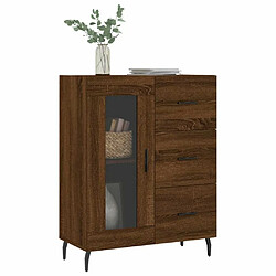 Avis Maison Chic Buffet,Meuble de Rangement,commode pour salon,Cuisine chêne marron 69,5x34x90 cm bois d'ingénierie -MN45322