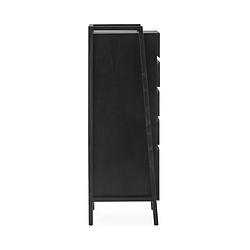 Chiffonnier Thai Natura Noir Bois de cèdre 52 x 127 x 45 cm