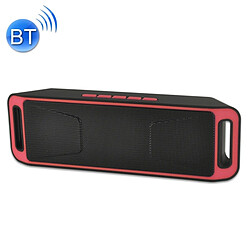 Wewoo Enceinte Bluetooth d'intérieur rouge Haut-parleur de lecture de musique de carte multifonctionnelle, appel de Handfree de et ampère TF & U-disque ampère AUX Audio & Fonction FM