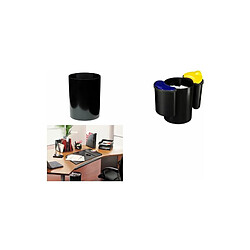 CEP Corbeille avec kit de recyclage CONFORT, noir/bleu/jaune ()