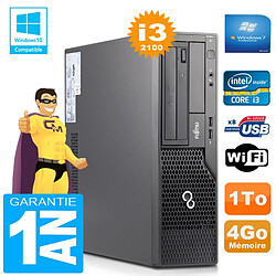 PC Fujitsu Esprimo E500 E85+ SFF Core I3-2100 RAM 4Go Disque 1 To Wifi W7 · Occasion 