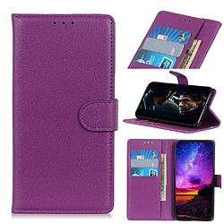 Etui en PU avec support couleur violet pour votre Samsung Galaxy A91/S10 Lite